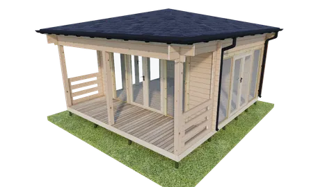DATULĖ – medinė pavėsinė su terasa 27,5 m² - Image 7